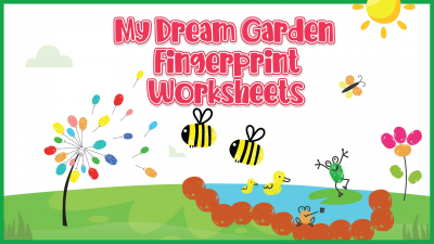 My Dream Garden Fingerprint Worksheets